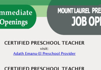 Preschool Job Openings