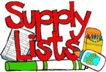Student School Supply List
