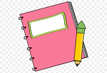 Notebook and pencil