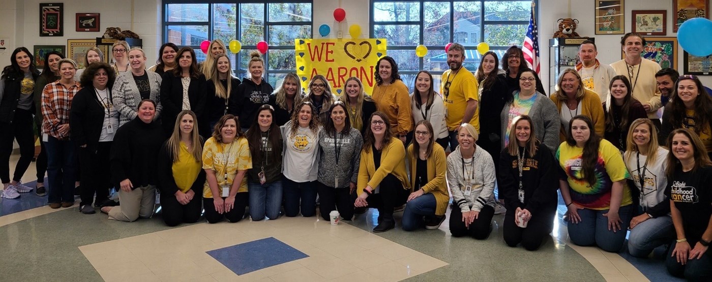 SV Staff showing support for student Aaron