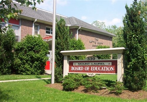 Mount Laurel Board of Education sign and building